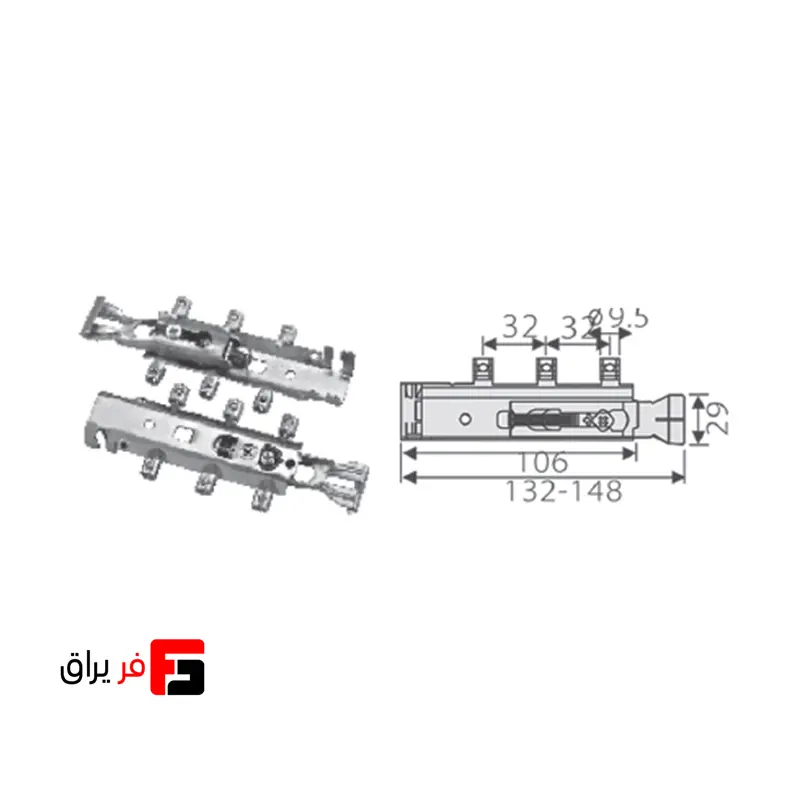 فیتینگ قابل ریگلاژ فانتونی مدل H4 کد M104