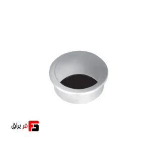 قاب داکت دایره رومیزی رنگ سفید پودری عمق 22mm قطر 67mm فانتونی T383