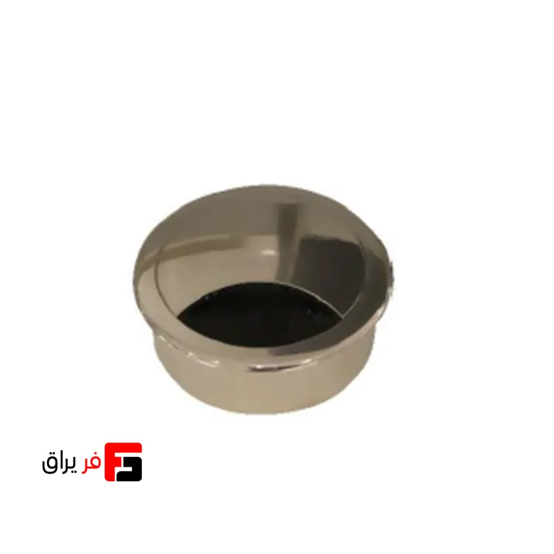 قاب داکت دایره رومیزی رنگ نیکل آنودایز عمق 22mm قطر 67mm فانتونی T381
