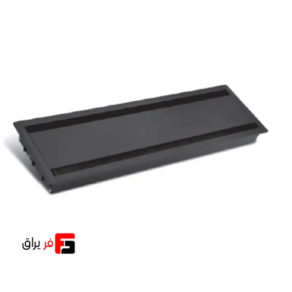 قاب داکت لولایی دو طرفه آلومینیومی رومیزی رنگ سیلور،مشکی عمق 37mm طول 300mm عرض 150mm فانتونی T346،T347