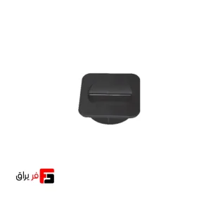 قاب داکت مربع رومیزی PVC رنگ مشکی پودری عمق 24mm قطر 95 فانتونی T390