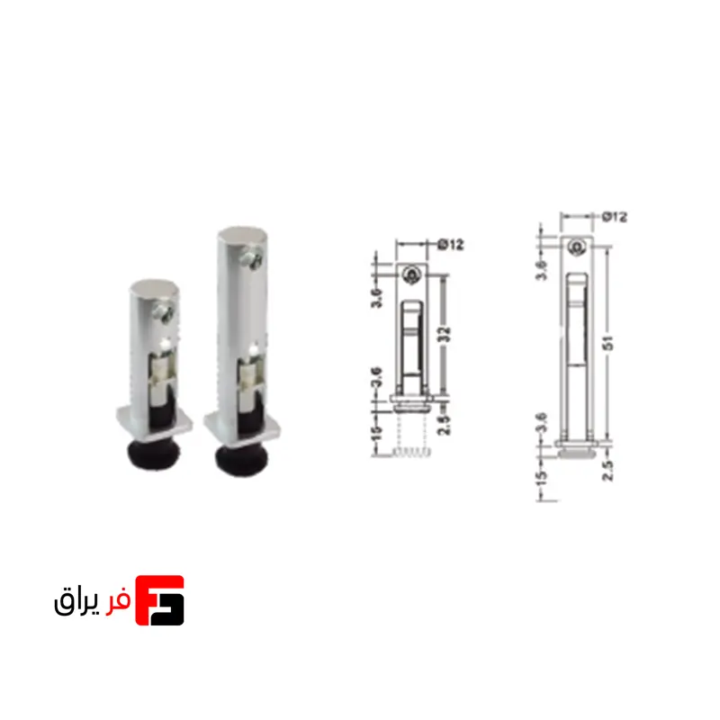 پایه شفتی فانتونی مدل M236 و M237 (ارتفاع 36 و 55 میلی‌متر)