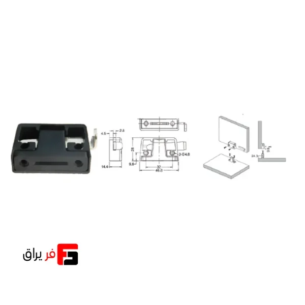گونیا تخت مشکی مدل J5 فانتونی کد M151