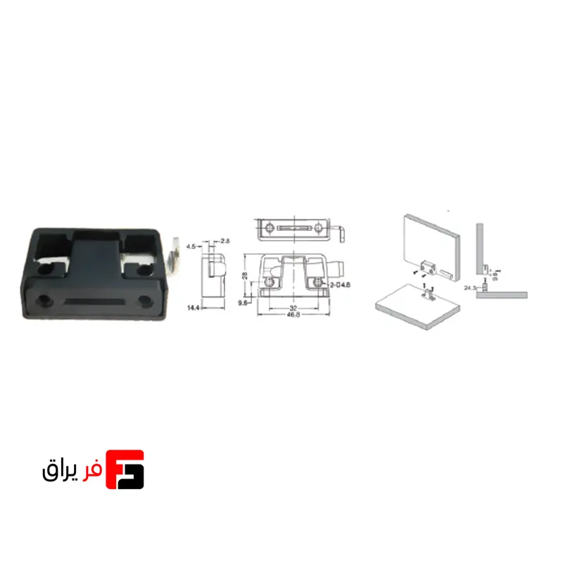 گونیا تخت مشکی مدل J5 فانتونی کد M151