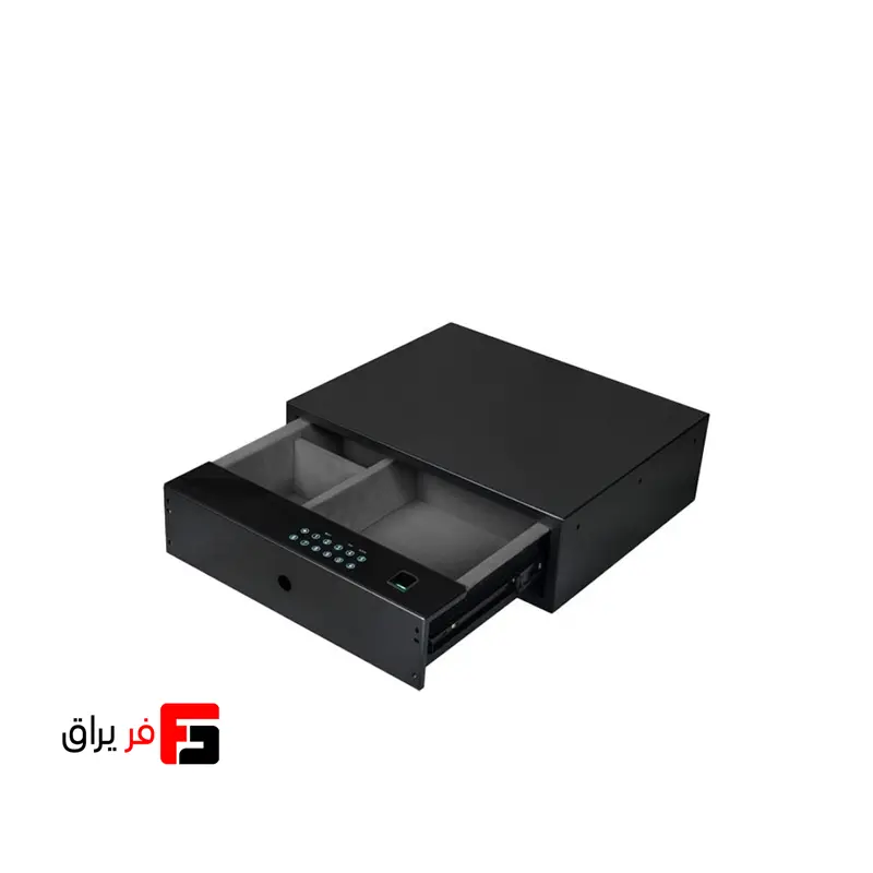 باکس امنیتی ریلی دیجیتال با اثر انگشت ملونی کد 8054 رنگ مشکی طوسی سایز 800