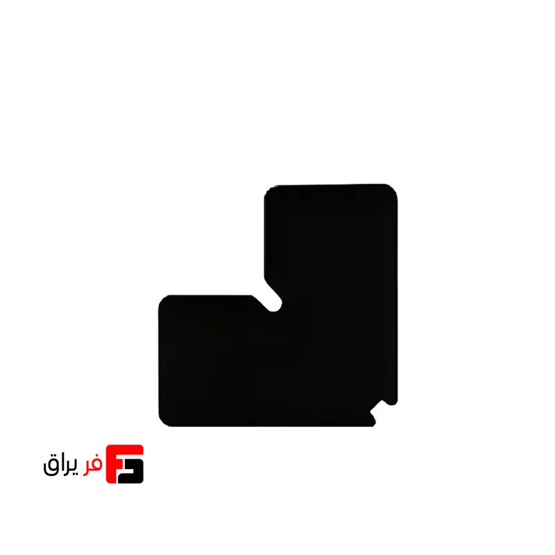 بست گونیا پروفیل شیشه ملونی کد 7128 مشکی مات