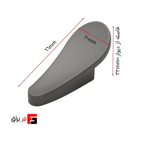 جالباسی دیواری ملونی 2002 رنگ کروم و نقره ای مات و زیتونی و طوسی و طلایی خشدار