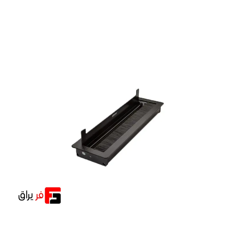 جاکابلی آلومینیومی به همراه گردگیر و Soft Closing ملونی رنگ آلومینیوم مات و مشکی سایز 300×96 مدل 6020