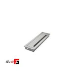 جاکابلی آلومینیومی به همراه گردگیر و Soft Closing ملونی رنگ آلومینیوم مات و مشکی سایز 300×96 مدل 6020
