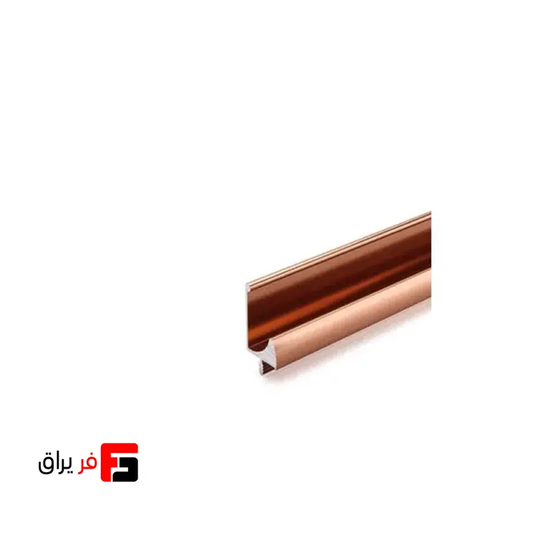دستگیره شاخه‌ای شیارخور مدل L ملونی کد 2050 – شاخه 3 متری رنگ مسی