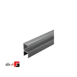 دستگیره شاخه‌ای لبه دار نیم گرد مدل H ملونی کد 7074B (شاخه 3 متری) – مشکی , طوسی و شامپاینی و کروم و نقره ای مات