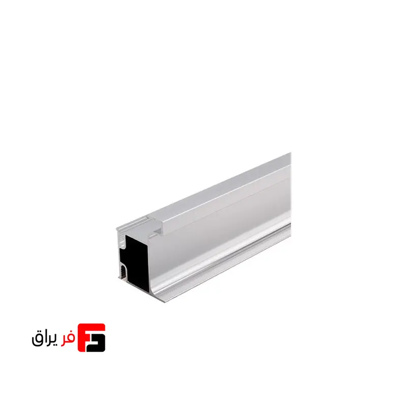 دستگیره شاخه‌ای مخفی کمدی L یک طرفه ملونی کد 7005 (شاخه 2.7 متری) – رنگ‌های کروم و شامپاینی