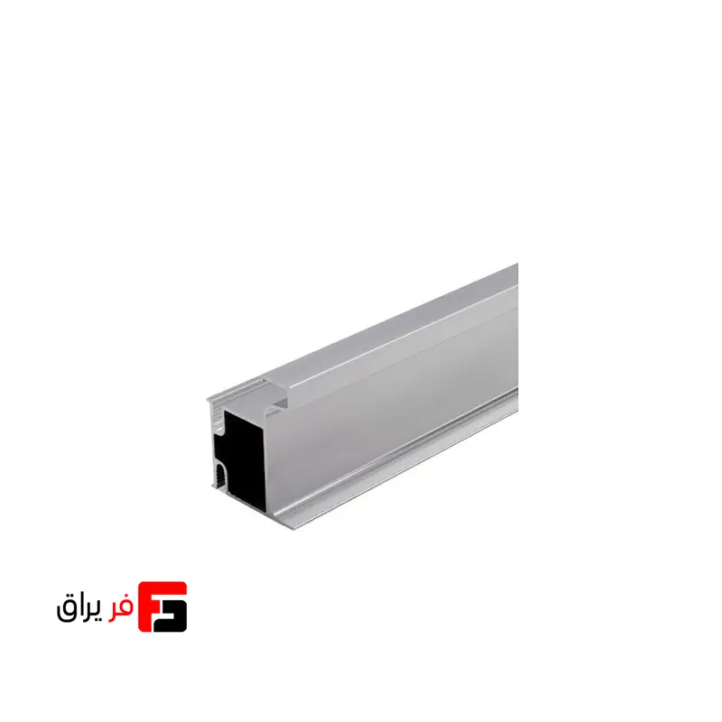 دستگیره شاخه‌ای مخفی کمدی مدل L یک طرفه ملونی کد 7063B (شاخه 3 متری) - نقره‌ای مات