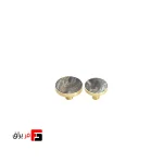 دستگیره کمد و کابینت ملونی مدل ML390 رنگ طلائی با گل تیره سایز 3.2 و3.8 سانتی متری
