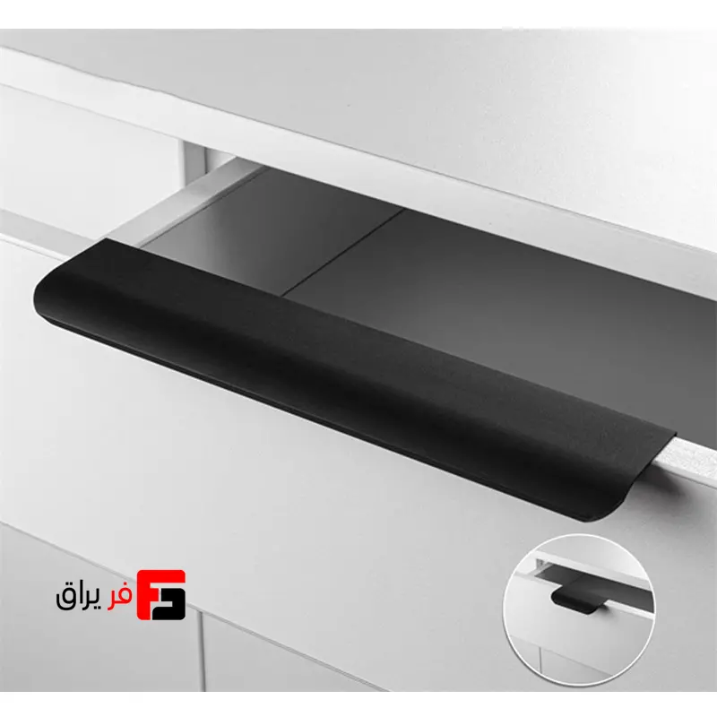 دستگیره کمد و کابینت ملونی مدل ML396 سیلور سایز 6.8 و 12.8 و 19.2 سانتی متری