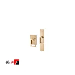 دستگیره کمد و کابینت ملونی مدل ML398 طلایی خشدار سایز 3.2 و 12.8 سانتی متری