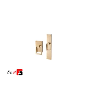 دستگیره کمد و کابینت ملونی مدل ML398 طلایی خشدار سایز 3.2 و 12.8 سانتی متری