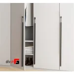 دستگیره کمد و کابینت ملونی مدل ML400 طلایی خشدار و مشکی خشدار و سیلور خشدار سایز 100 سانتی متری
