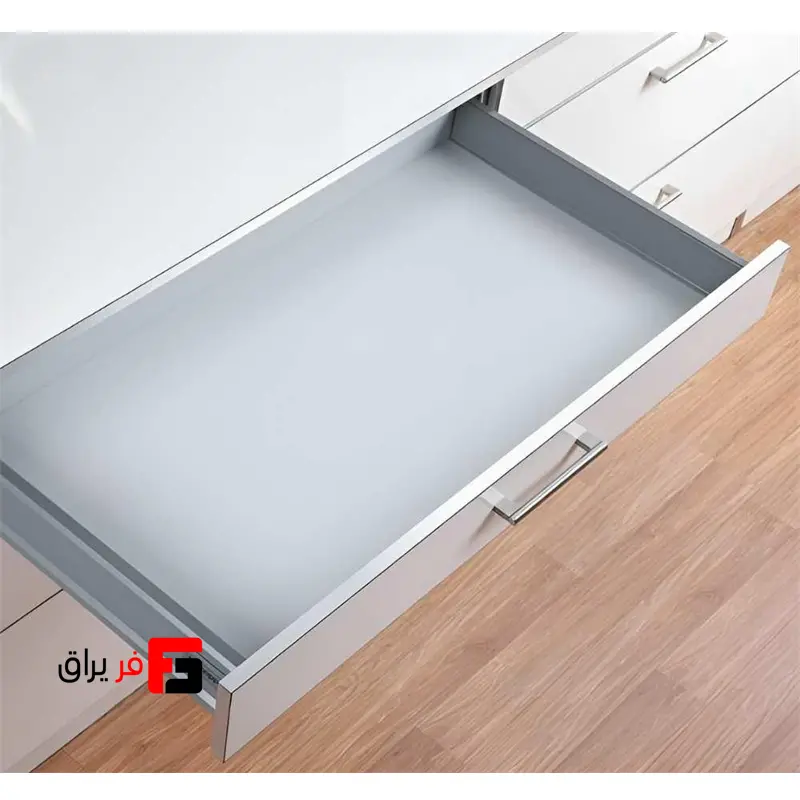 ریل تاندم باکس کوتاه یونی هوپر طوسی تیره ارتفاع 8mm مدل DBD1 (سایز 30 تا 50 سانتی متر)