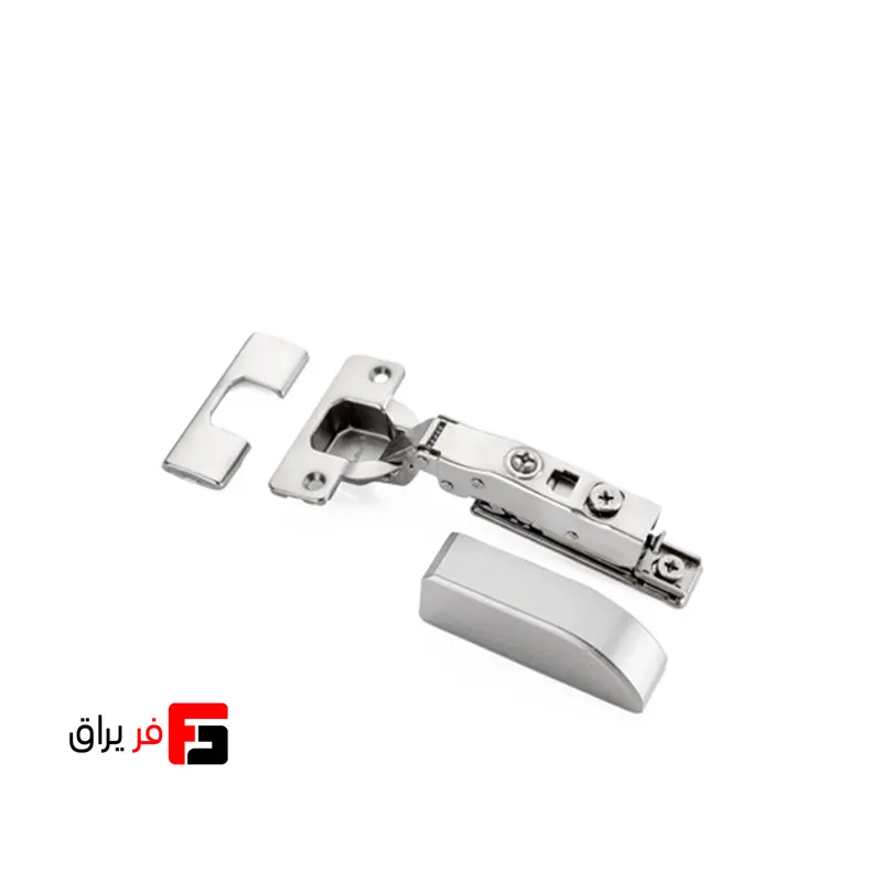 لولا کلیپس دار 107 درجه آرام بند و فنردار و پایه خطی 3D روکار کاوردار رنگ نیکل و مشکی ملونی 4022