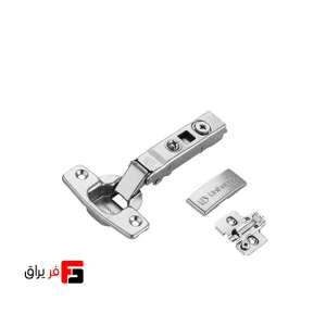 لولا کلیپس‌ دار 107 درجه آرام‌بند فنردار پایه 3D روکار 2 زمانه یونی هوپر رنگ مشکی و نیکل مدل HG1112