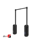 لیفت برقی رگال آسانسوری لباس با کنترل صوتی (Voice Control) برند ملونی کد 8042 رنگ طوسی (سایز 60 تا 80 سانتی‌متر – تحمل وزن 15 کیلوگرم)