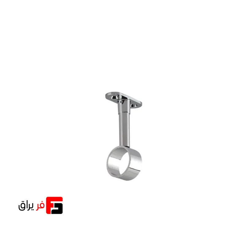 پایه سقفی لوله گرد 25 قابل رگلاژ باز رنگ مشکی و کروم و زیتونی و طلائی ملونی مدل 1046