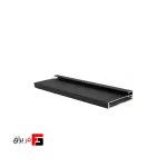 پروفیل شیشه لبه دار ضخامت شیشه 4 میلی متر برند ملونی کد7126 رنگ مشکی و سیلور سایز 3 و 4 متر
