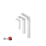 گونیا فلزی با روکش پلاستیک رنگ سفید و مشکی ملونی 1054 اندازه 120x180