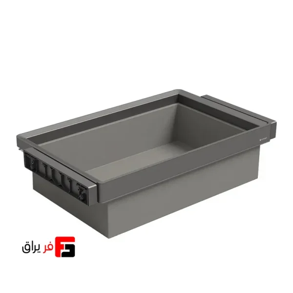 باکس چرمی ریلی آرام بند یونی هوپر کد WS4187S.GG رنگ طوسی عرض 60 و 90 سانتی متری