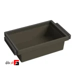 باکس چرمی ریلی دارای آرام‌بند یونی‌هوپر کد WS4176S رنگ زیتونی عرض ۶۰ و ۹۰ سانتی‌متر