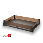 جا البسه ریلی با دیواره شیشه‌ای یونی‌هوپر کد WS4128 رنگ موکا