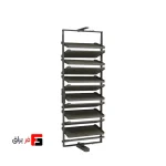 جاکفشی گردان ۱۲ طبقه یونی‌هوپر کد WS4522S رنگ زیتونی (عرض ۸۰۰ میلی‌متر)