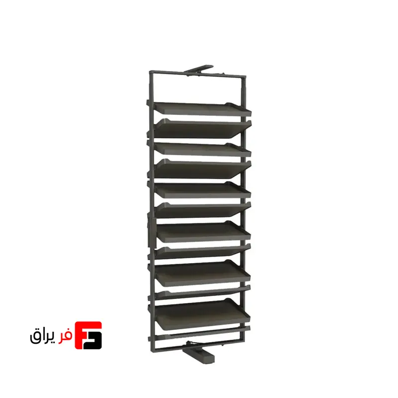 جاکفشی گردان ۱۲ طبقه یونی‌هوپر کد WS4522S رنگ زیتونی (عرض ۸۰۰ میلی‌متر)