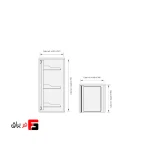 جای البسه و کفش ۳ طبقه ریلی یونی هوپر ۸۰۲۴ موکا