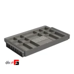 جای زیورآلات چرمی ریلی آرام‌بند یونی‌هوپر کد WS4184S.GG رنگ طوسی (عرض ۶۰ و ۹۰ سانتی‌متر)