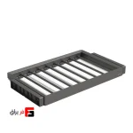 جای شلوار چرمی ریلی آرام‌بند یونی‌هوپر کد WS4185S.GG رنگ طوسی عرض ۶۰ و ۹۰ سانتی‌متری
