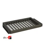 جای شلوار چرمی ریلی دارای آرام بند یونی‌هوپر کد WS4174S رنگ زیتونی عرض ۶۰ و ۹۰ سانتی‌متر