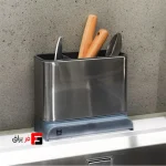 جای قاشق چنگال استیل ملونی کد 9168