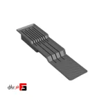 جای کاردی داخل کشو ملونی کد 9208 طوسی