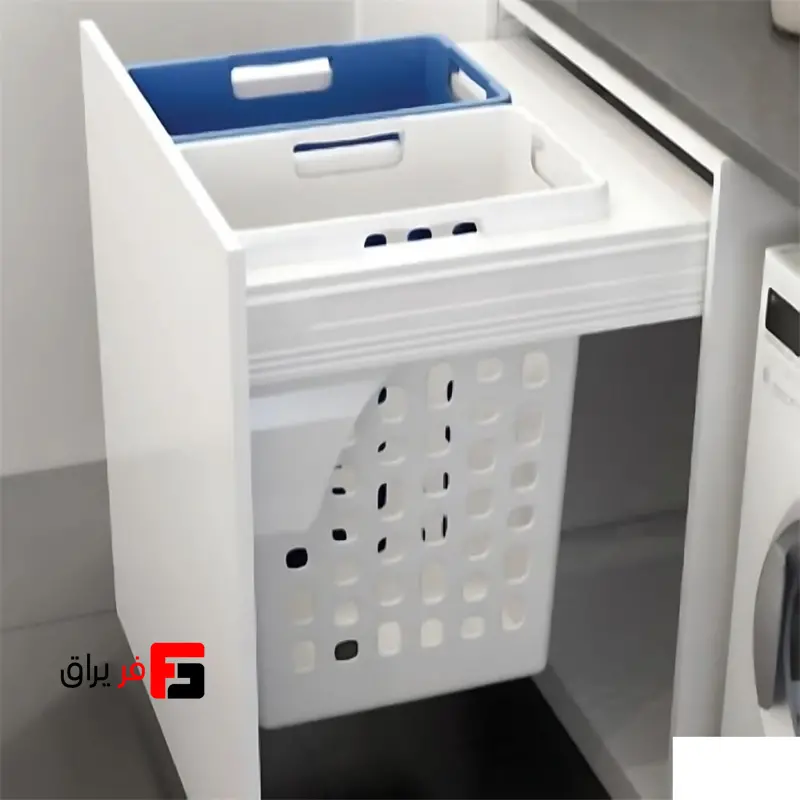 سبد لباس چرک دو قلو ریلی ملونی کد 9152 یونیت 60