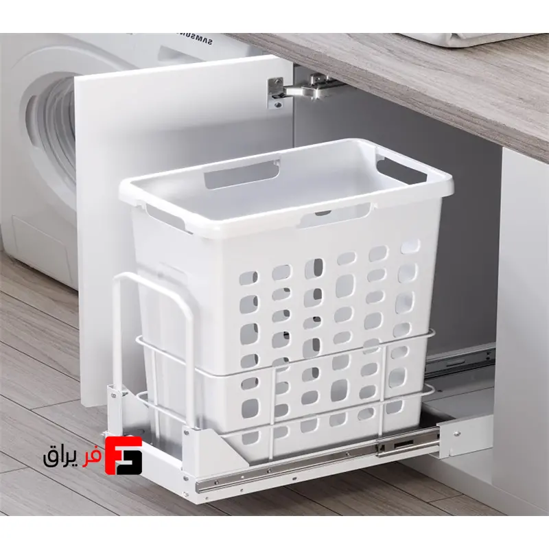 سبد لباس چرک کف ریلی ملونی کد 9154 یونیت 40
