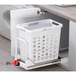 سبد لباس چرک کف ملونی کد 9153 یونیت 35 لیتر
