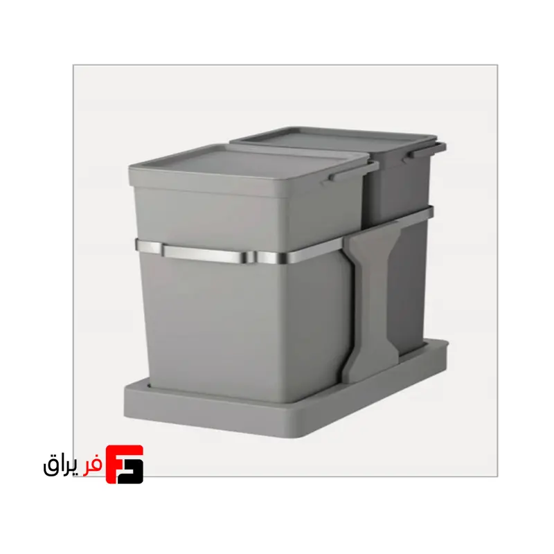 سطل دو مخزنه زیر سینک ریلی ملونی کد 9176