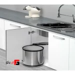 سطل گرد زیر سینک با قابلیت نصب روی درب ملونی کد 9130
