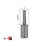 سوپر ایستاده کابینت یونی هوپر WB1205S.GG سری Mona