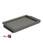 طبقه چرمی ریلی آرام‌بند یونی‌هوپر کد WS4183S.GG رنگ طوسی (عرض ۶۰ و ۹۰ سانتی‌متر)