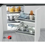 مجیک کرنر کابینت زمینی آرام بند نانو کوتینگ ملونی WB2106