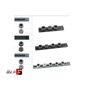 پریز توکار ریلی Track Socket ملونی کد 600-10070، ۳ سوکت و USB