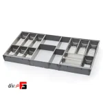 جای قاشق و چنگال استیل ملونی کد 9016